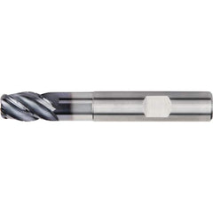 Kennametal - 8mm, 4 Flute, Single End, Solid Carbide, 1mm Corner Radius End Mill - 68mm OAL, 38° Helix, Right Hand Flute, 12mm LOC, Right Hand Cut, 24mm Extended Reach - Eagle Tool & Supply