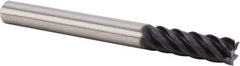 Kennametal - 1/4", 5 Flute, Single End, Solid Carbide, End Mill - 2-1/2" OAL, 43° Helix, Right Hand Flute, 3/4" LOC, Right Hand Cut - Eagle Tool & Supply