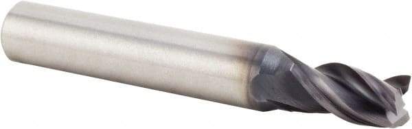 Kennametal - 10mm, 13mm LOC, 10mm Shank Diam, 50mm OAL, 3 Flute, Solid Carbide Square End Mill - Single End, AlTiN Finish, Spiral Flute, 38° Helix, Centercutting, Right Hand Cut, Right Hand Flute, Series UEDE - Eagle Tool & Supply