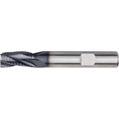 Kennametal - 12mm Diam, 22mm LOC, 3 Flute Solid Carbide 45° Corner Chamfer Roughing End Mill - 83mm OAL, 12mm Shank Diam, Single End, Centercutting, 30° Helix - Eagle Tool & Supply