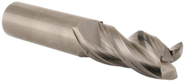 Kennametal - 3/4", 3 Flute, Single End, Solid Carbide, 0.06" Corner Radius End Mill - 4" OAL, 38° Helix, Right Hand Flute, 1-5/8" LOC, Right Hand Cut - Eagle Tool & Supply
