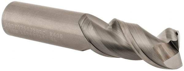 Kennametal - 3/4", 2 Flute, Single End, Solid Carbide, 0.06" Corner Radius End Mill - 4" OAL, 45° Helix, Right Hand Flute, 1-5/8" LOC, Right Hand Cut - Eagle Tool & Supply
