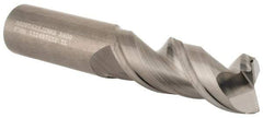 Kennametal - 5/8", 2 Flute, Single End, Solid Carbide, 0.03" Corner Radius End Mill - 3-1/2" OAL, 45° Helix, Right Hand Flute, 1-5/8" LOC, Right Hand Cut - Eagle Tool & Supply