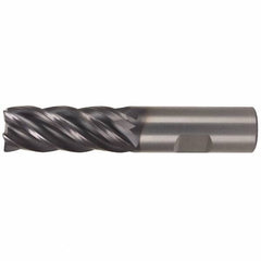 Kennametal - 5/8", 5 Flute, Single End, Solid Carbide, 0.03" Corner Radius End Mill - 3-1/2" OAL, 38° Helix, Right Hand Flute, 1-1/4" LOC, Right Hand Cut - Eagle Tool & Supply