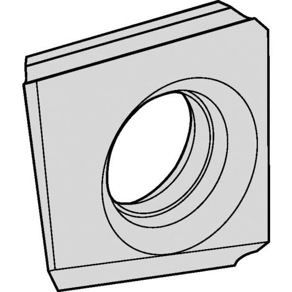 Kennametal - D2FIX150504 HP Grade KCU25 Carbide Turning Insert - AlTiN Finish, 56° Irregular, 5mm Thick, 1/64" Corner Radius - Eagle Tool & Supply