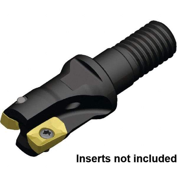 Kennametal - 11.87mm Cut Diam, 6.96mm Max Depth of Cut, 20mm OAL, Indexable Square Shoulder End Mill - EDPT 0703.. Inserts, M8 Modular Connection, Through Coolant, Series Mill 1-07 - Eagle Tool & Supply