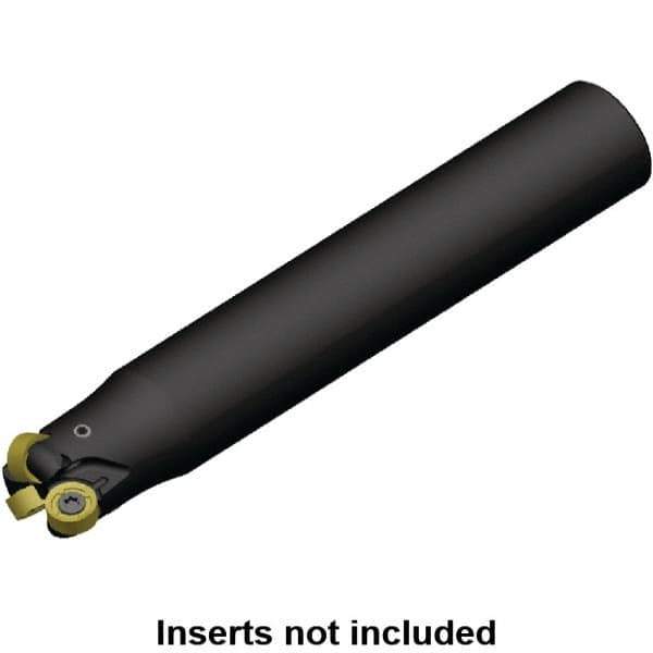 Kennametal - 25mm Cutting Diam, 63/64" Shank Diam, 63/64" Max Depth of Cut, Straight Shank Indexable Copy End Mill - 3 Inserts, RN.J 10T3M0.N.. Insert, KDR Toolholder - Eagle Tool & Supply