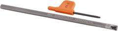 Kennametal - 7.06mm Min Bore Diam, 150mm OAL, 6mm Shank Diam, E-STLD Indexable Boring Bar - TD.. 07T1202 Insert, Screw Holding Method - Eagle Tool & Supply