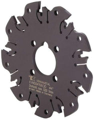 Kennametal - Arbor Hole Connection, 0.164" Cutting Width, 1-1/16" Depth of Cut, 4" Cutter Diam, 1" Hole Diam, 9 Tooth Indexable Slotting Cutter - KVNS Toolholder, OD 4158.. Insert - Eagle Tool & Supply