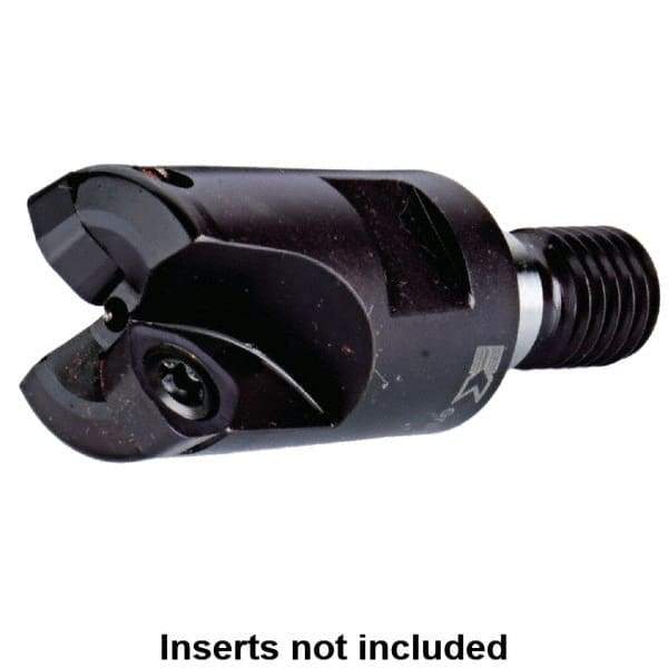 Kennametal - 32mm Cut Diam, 0.0591" Max Depth, M16 Modular Connection Indexable High-Feed End Mill - Screw Holding Method, WP..06X4.. Insert, Through Coolant - Eagle Tool & Supply