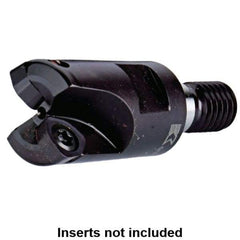 Kennametal - 42mm Cut Diam, 0.0591" Max Depth, M16 Modular Connection Indexable High-Feed End Mill - Screw Holding Method, WP..0806.. Insert, Through Coolant - Eagle Tool & Supply