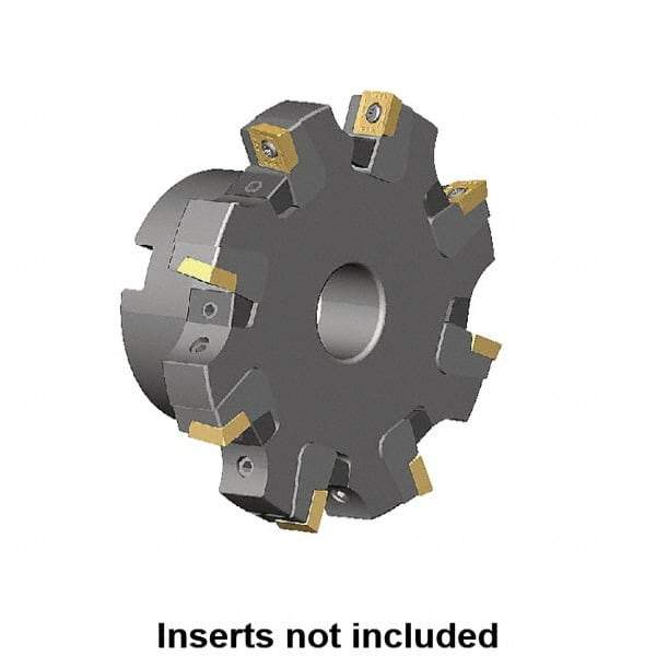 Kennametal - Shell Mount Connection, 0.359" Cutting Width, 1.709" Depth of Cut, 160mm Cutter Diam, 1.5748" Hole Diam, 10 Tooth Indexable Slotting Cutter - KSSM Toolholder, SP.T 10T3.. Insert, Right Hand Cutting Direction - Eagle Tool & Supply