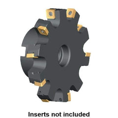 Kennametal - Shell Mount Connection, 1.2535" Depth of Cut, 125mm Cutter Diam, 1.2598" Hole Diam, 12 Tooth Indexable Slotting Cutter - KSSS Toolholder, SP.T 10T3.. Insert - Eagle Tool & Supply