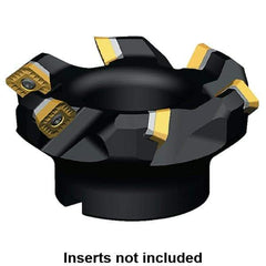 Kennametal - 76.81mm Cut Diam, 22mm Arbor Hole, 6.61mm Max Depth of Cut, 45° Indexable Chamfer & Angle Face Mill - 4 Inserts, SECW 1404... Insert, 4 Flutes, Series KSSM - Eagle Tool & Supply