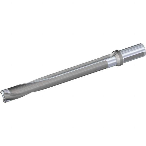 Kennametal - Series KSEM Plus, Head Connection FDS28, 8xD, 1-1/2" Shank Diam, Drill Body - SSF Toolholder, 26.49mm Nose Diam, 378.26mm OAL, 283.01mm Drill Body Length, 226.01mm Flute Length, Weldon Flat Shank, Through Coolant - Eagle Tool & Supply