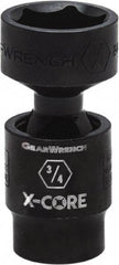 GearWrench - 3/8" Drive 3/8" Standard Universal Impact Socket - 6 Points, 2-8/51" OAL - Eagle Tool & Supply