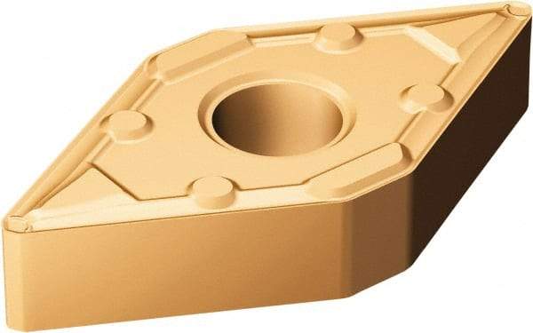 Sandvik Coromant - DNMX332 WF Grade 1115 Carbide Turning Insert - TiAlN/AlCr2O3 Finish, 55° Diamond, 3/8" Inscr Circle, 3/16" Thick, 1/32" Corner Radius - Eagle Tool & Supply