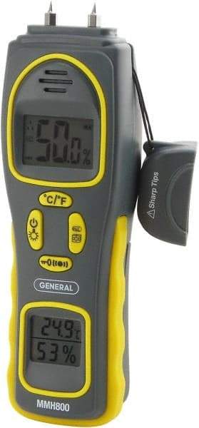 General - 32 to 140°F Operating Temp, Moisture Meter - Accurate to ±3% - Eagle Tool & Supply