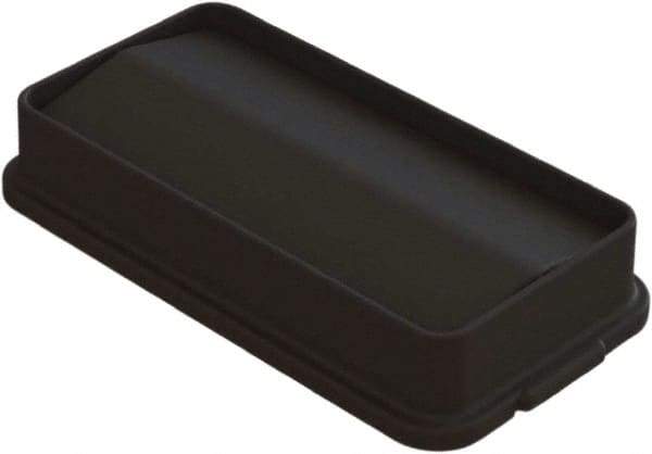 O-Cedar - Rectangle Lid for Use with 23 Gal Rectangular Trash Cans - Black, Plastic, For O-Cedar 6823 - Eagle Tool & Supply