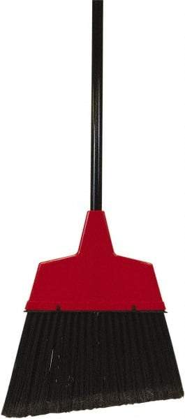 O-Cedar - 11" Wide, Black Synthetic Bristles, 48" Metal Handle, Angled Broom - Flagged - Eagle Tool & Supply