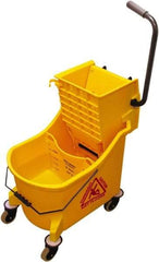 O-Cedar - 36 Qt Plastic Bucket & Wringer - 38" Long x 23" High x 14" Wide, Yellow - Eagle Tool & Supply