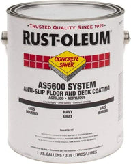 Rust-Oleum - 1 Gal Navy Gray Gloss Finish Antislip Coating - 60 to 70 Sq Ft per Gal, Interior/Exterior - Eagle Tool & Supply