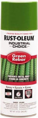 Rust-Oleum - Green Rebar, Gloss, Rebar Coating Spray Paint - 8 Sq Ft per Can, 12 oz Container - Eagle Tool & Supply