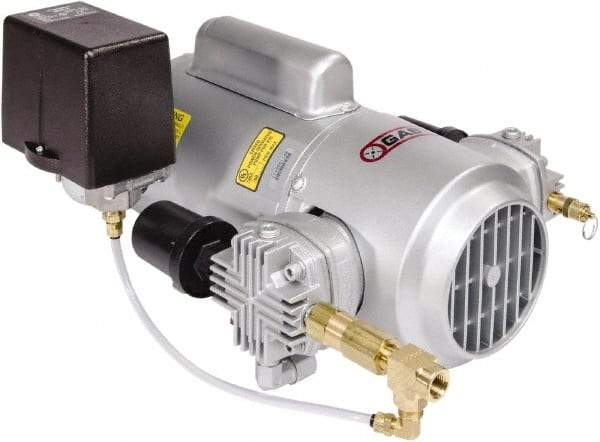 Gast - 3/4 hp, 5.4 CFM, 50 Max psi Piston Compressor Pump - 115/230-1 Volt, 16.97" Long x 13.19" Wide x 8.94" High - Eagle Tool & Supply