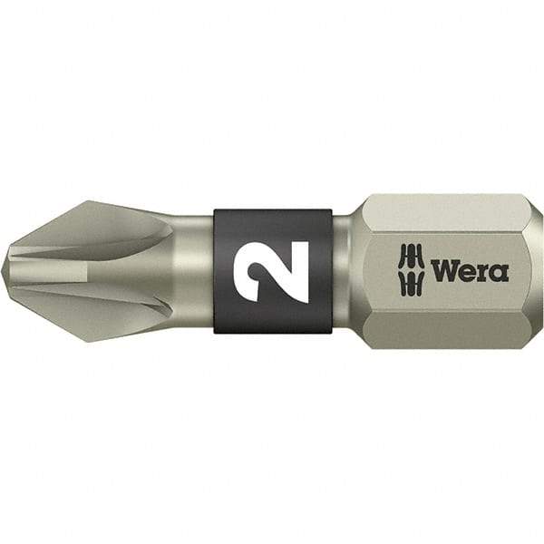 Wera - #1 Pozidriv Screwdriver Bit - 1" OAL - Eagle Tool & Supply