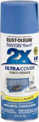 Rust-Oleum - Wildflower Blue, Satin, Enamel Spray Paint - 8 Sq Ft per Can, 12 oz Container, Use on Multipurpose - Eagle Tool & Supply