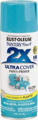 Rust-Oleum - Seaside, Gloss, Enamel Spray Paint - 8 Sq Ft per Can, 12 oz Container, Use on Multipurpose - Eagle Tool & Supply