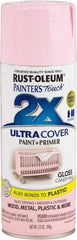 Rust-Oleum - Candy Pink, Gloss, Enamel Spray Paint - 8 Sq Ft per Can, 12 oz Container, Use on Multipurpose - Eagle Tool & Supply
