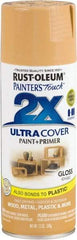 Rust-Oleum - Khaki (Color), Gloss, Enamel Spray Paint - 8 Sq Ft per Can, 12 oz Container, Use on Multipurpose - Eagle Tool & Supply