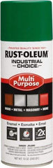 Rust-Oleum - Emerald Green, Gloss, Enamel Spray Paint - 15 to 25 Sq Ft per Can, 12 oz Container, Use on Multipurpose - Eagle Tool & Supply