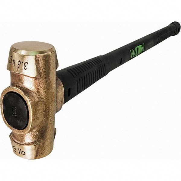 Wilton - Non-Sparking Hammers Tool Type: Brass Hammer Head Material: Brass - Eagle Tool & Supply