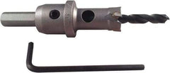 Disston - 2-1/16" Diam, 3/16" Cutting Depth, Hole Saw - Carbide-Tipped Saw, Toothed Edge - Eagle Tool & Supply