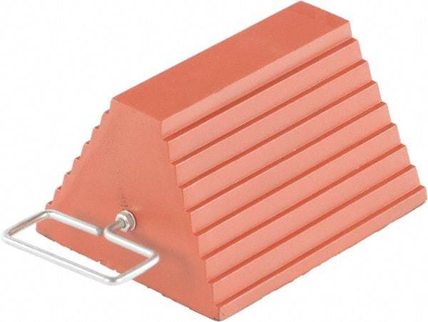 Vestil - 9-1/4" Wide x 6" High x 8" Deep, Rubber Wheel Chock - Eagle Tool & Supply