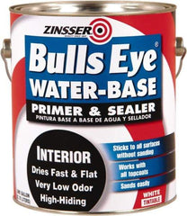 Rust-Oleum - 1 Gal White Water-Based Acrylic Enamel Primer - 1000 Sq Ft Coverage, <100 gL Content, Quick Drying, Interior/Exterior - Eagle Tool & Supply
