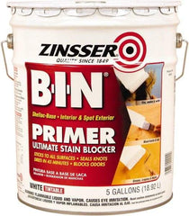 Rust-Oleum - 5 Gal White Shellac Primer - 1000 Sq Ft Coverage, 540 gL Content, Quick Drying, Interior/Exterior - Eagle Tool & Supply