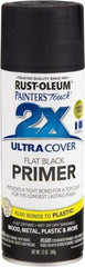 Rust-Oleum - 12 oz Black Aerosol Primer - 10 to 12 Sq Ft Coverage, Interior/Exterior - Eagle Tool & Supply