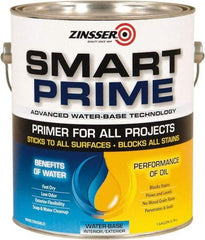 Rust-Oleum - 1 Gal White Water-Based Acrylic Enamel Primer - 400 Sq Ft Coverage, 13 gL Content, Quick Drying, Interior/Exterior - Eagle Tool & Supply