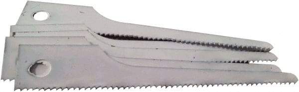 Disston - 3" Long x 1/2" Thick, Bi-Metal Reciprocating Saw Blade - Straight Profile, 18 TPI, Toothed Edge, Universal Shank - Eagle Tool & Supply