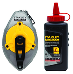 STANLEY® FATMAX® Aluminum Chalk Line Reel with 4 oz. Red Chalk - Eagle Tool & Supply