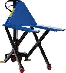 Vestil - 3,000 Lb Capacity, 31-1/2" Lift Portable Tote Lifter - 3-1/2" Min Lift Height, 43" Fork Length x 6-1/2" Fork Width, 27" Overall Width - Eagle Tool & Supply