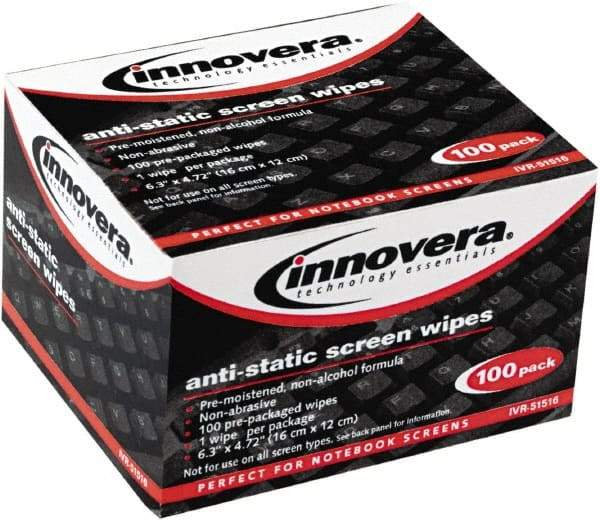 innovera - Screen Cleaning Wipes - Use with Monitor, Screen - Eagle Tool & Supply