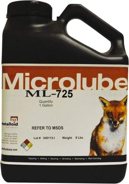 Metalloid - Microlubricant ML-725, 55 Gal Drum Cutting & Sawing Fluid - Straight Oil - Eagle Tool & Supply