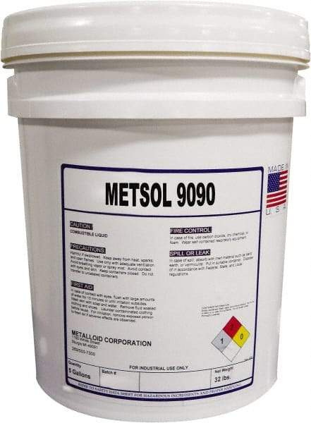 Metalloid - Metsol 9090, 5 Gal Pail Cutting Fluid - Water Soluble - Eagle Tool & Supply