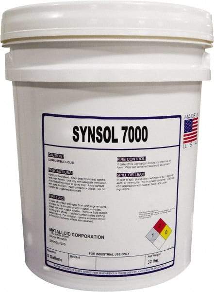 Metalloid - SynSol 7000, 5 Gal Pail Cutting Fluid - Semisynthetic - Eagle Tool & Supply