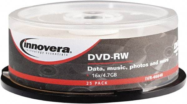 innovera - DVD-RW Discs - Use with CD, DVD Drives - Eagle Tool & Supply