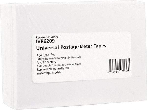 innovera - 5-1/4" Long, White Postage Label - For Pitney Bowes DM100i, DM200L, E700, E707, K700, Mailstation, P700 - Eagle Tool & Supply